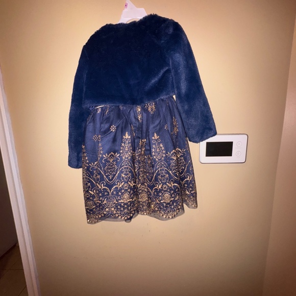 2 piece Navy Blue dress - Picture 2 of 2